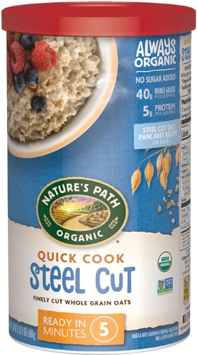 Nature's Path Organic Irish Style Oats Quick Cook Steel Cut -- 24 oz
