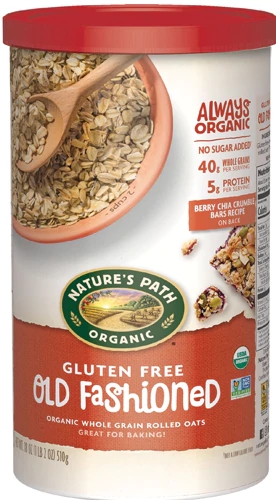 Aveia Orgânica Old Fashioned Nature's Path Sem Glúten 510g - Nutrição Pura e Natural