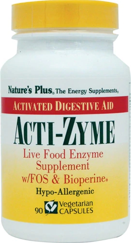 Nature's Plus Acti-Zyme 90 Cápsulas Vegetarianas: Potencialize sua Digestão e Bem-Estar