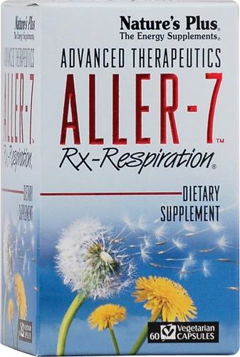 Nature's Plus Advanced Therapeutics Aller-7 Rx-Respiration 60 Cápsulas Vegetarianas - Suporte Respiratório Natural
