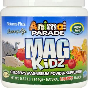 Nature's Plus Animal Parade® MagKidz™ Magnésio Natural Cereja - 145g para Crianças