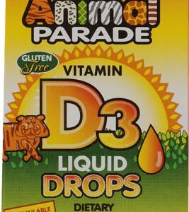 Nature's Plus Animal Parade Vitamina D3 Líquida Laranja 200 UI - 10ml