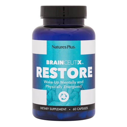Nature's Plus BrainCeutix™ Restore 60 Cápsulas - Suporte Cognitivo Avançado
