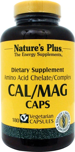 Nature's Plus Cal Mag Caps -- 180 Vegetarian Capsules