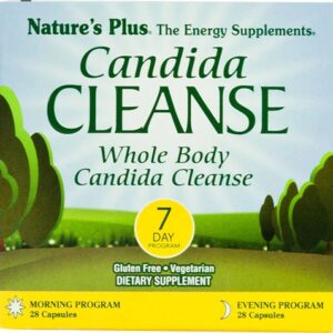 Nature's Plus Candida Cleanse 7 Dias - 56 Cápsulas | Suplemento para Bem-Estar