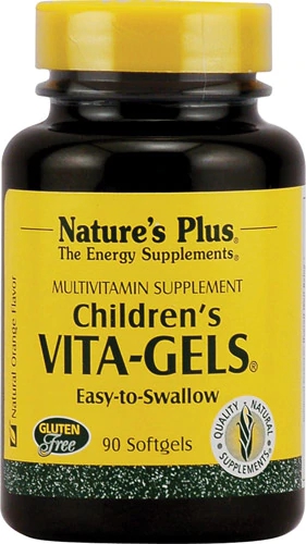 Nature's Plus Children's Vita-Gels® Laranja Natural - 90 Gelatinas Moles