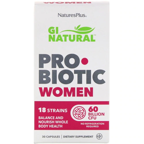 Nature's Plus GI Natural ProBiotic Women - 60 Bilhões CFU - 30 Cápsulas