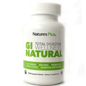 Nature's Plus GI Natural Total Digestive Wellness 90 Tablets - Saúde Digestiva Completa