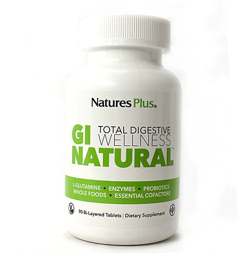 Nature's Plus GI Natural Total Digestive Wellness 90 Tablets - Saúde Digestiva Completa