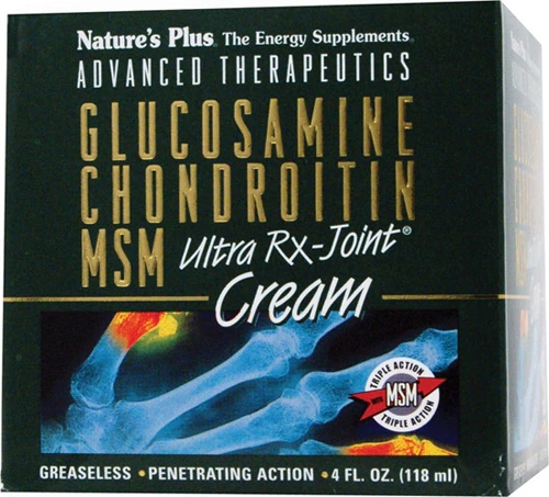 Nature's Plus Glucosamine Chondroitin MSM-Ultra RX-Joint Cream -- 4 fl oz
