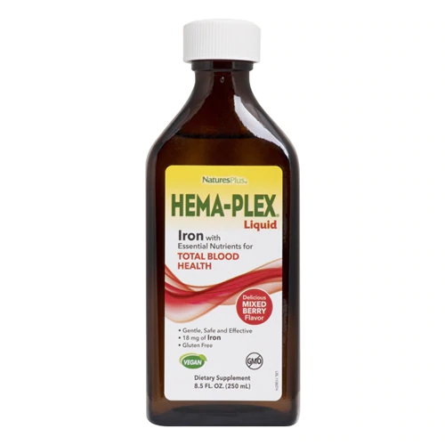Nature's Plus HEMA-PLEX® Ferro Líquido Frutas Vermelhas - 251ml