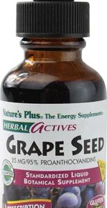 Nature's Plus Herbal Actives Extrato de Semente de Uva Líquido 25mg - 30ml - Potente Antioxidante