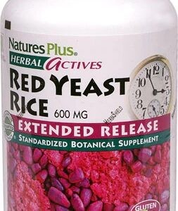 Nature's Plus Herbal Actives Red Yeast Rice -- 60 Vegetarian Tablets