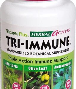 Nature's Plus Herbal Actives Tri-Immune 60 Comprimidos Liberação Prolongada - Imunidade Potencializada