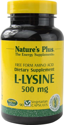 Nature's Plus L-Lisina 500mg - 90 Cápsulas Vegetarianas - Essencial para o Bem-Estar