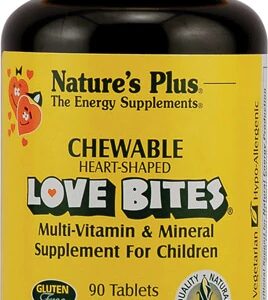 Nature's Plus Love Bites Polivitamínico Infantil Mastigável 90 Tabletes