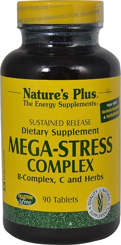 Nature's Plus Mega Stress Complex 90 Tabletes - Suporte Completo para o Bem-Estar