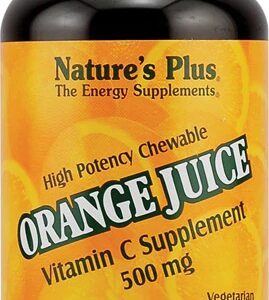 Vitamina C Mastigável Laranja Nature's Plus 500mg - 90 Tabletes