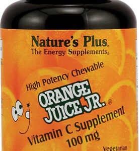 Nature's Plus Vitamina C Júnior Laranja Mastigável 100mg - 90 Tabletes