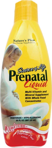 Nature's Plus Prenatal Líquido Sabor Frutas Tropicais 887ml - Suplemento Essencial para Gestantes