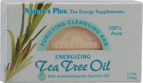 Nature's Plus Purifying Cleansing Bar Energizing Tea Tree Oil -- 3.5 oz