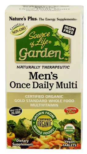 Nature's Plus Source of Life Garden Men's Once Daily Multi 30 Comprimidos Veganos