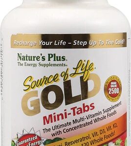 Nature's Plus Source of Life GOLD Multivitamínico Completo - 180 Mini Comprimidos