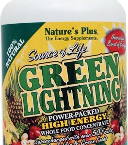 Nature's Plus Source of Life Green Lightning 180 Cápsulas Vegetarianas - Energia e Vitalidade Natural