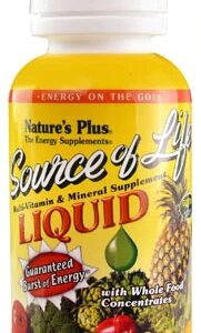 Nature's Plus Source of Life Multivitamínico e Mineral Líquido Sabor Frutas Tropicais 237ml