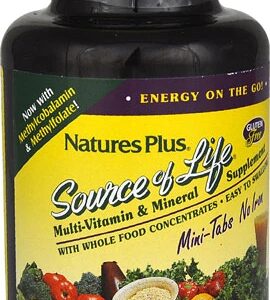 Nature's Plus Source of Life Multivitamínico e Mineral Sem Ferro - 90 Tabletes