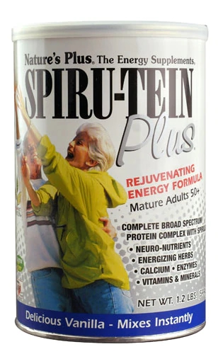 Nature's Plus Spiru-Tein Plus® Baunilha - Suplemento Proteico Completo 544g