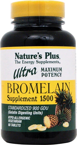 Nature's Plus Ultra Bromelain 1500mg - 60 Comprimidos: Suporte Digestivo e Anti-inflamatório Natural