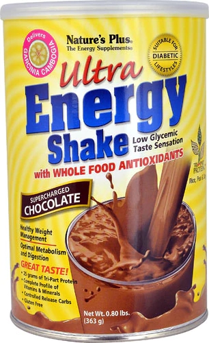 Nature's Plus Ultra Energy Shake Supercharged Chocolate -- 0.8 lbs