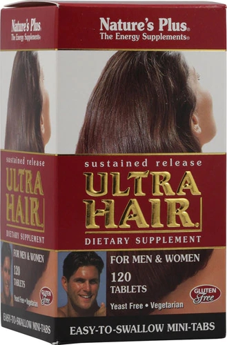 Nature's Plus Ultra Hair Sustained Release 120 Tablets para Cabelos Fortes e Saudáveis