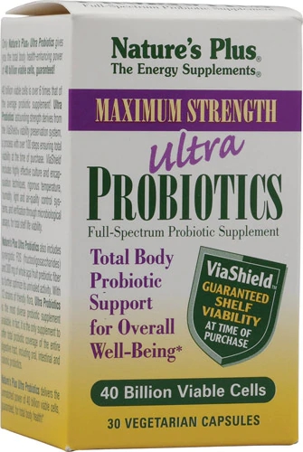 Nature's Plus Ultra Probióticos Máxima Potência 40 Bilhões - 30 Cápsulas Vegetarianas