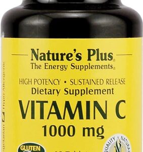 Nature's Plus Vitamina C Liberação Prolongada 1000mg - 60 Tablets: Reforce sua Imunidade