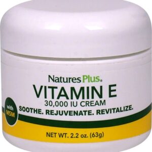 Nature's Plus Creme de Vitamina E 62g - Hidratação e Nutrição Profunda para Pele