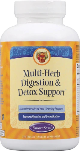 Nature's Secret Multi-Herb Digestion and Detox Support™ -- 275 Tablets