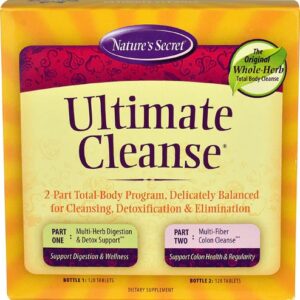 Nature's Secret Ultimate Cleanse Kit 120 Tabletes - Desintoxicação e Bem-Estar