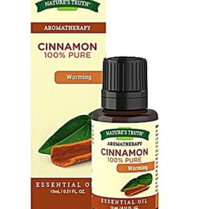Óleo Essencial de Canela Warming Nature's Truth 100% Puro 15ml - Aroma Aconchegante