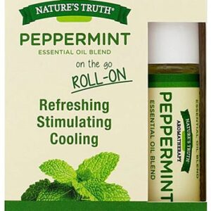 Óleo Essencial de Hortelã Nature's Truth Roll-On 9.75ml - Alívio Refrescante e Bem-Estar
