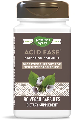 Nature's Way Acid-Ease: 90 Cápsulas Veganas para Alívio Digestivo Natural