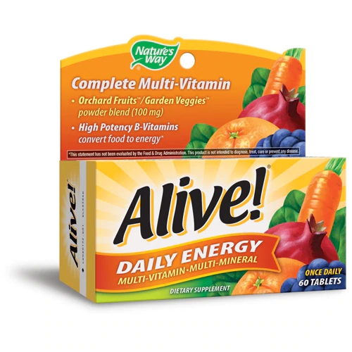 Nature's Way Alive! Daily Energy Multivitamínico com 60 Comprimidos