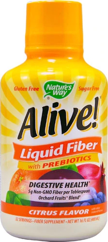 Nature's Way Alive!® Fibra Líquida com Prebióticos Sabor Cítrico - 473ml