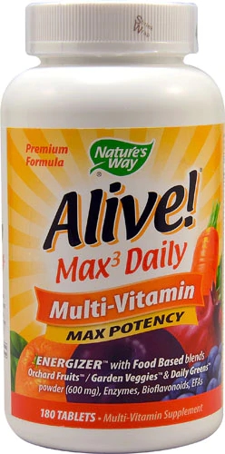 Nature's Way Alive! Max3 Daily Multivitamínico 180 Comprimidos