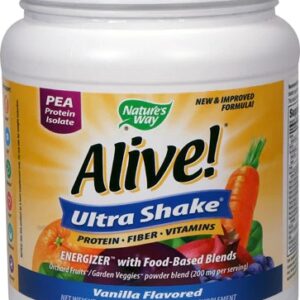 Nature's Way Alive! Ultra-Shake Baunilha 539g - Nutrição Completa e Energética