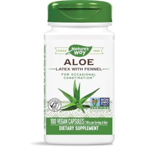 Comprar nature's way aloe latex with fennel -- 140 mg - 100 vegetarian capsules preço no brasil áloe vera general well being herbs & botanicals suplementos em oferta suplemento importado loja 100 online promoção -