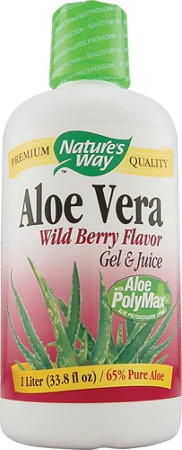 Nature's Way Aloe Vera Inner Leaf Gel & Juice Wild Berry -- 33.8 fl oz