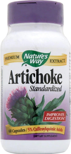 Nature's Way Extrato de Alcachofra 60 Cápsulas Veganas - Suporte Digestivo e Hepático