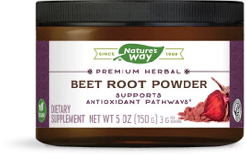 Pó de Raiz de Beterraba Nature's Way 142g - Superalimento para Energia e Saúde